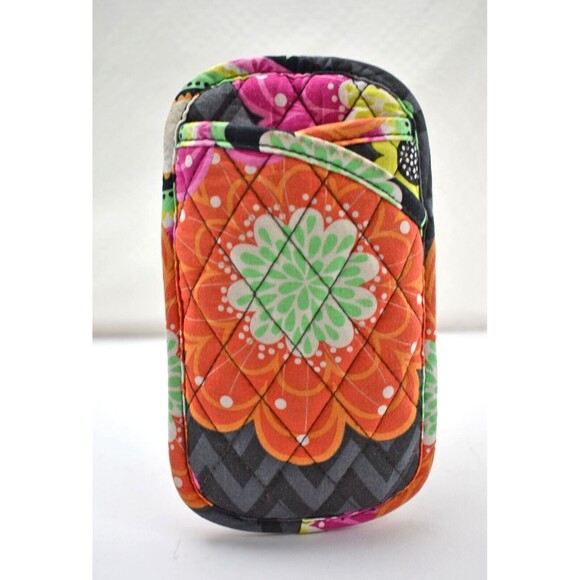 Vera Bradley Double Eyeglass Case and Zip ID Case Keyring Ziggy ZInnia Pattern - Picture 2 of 9